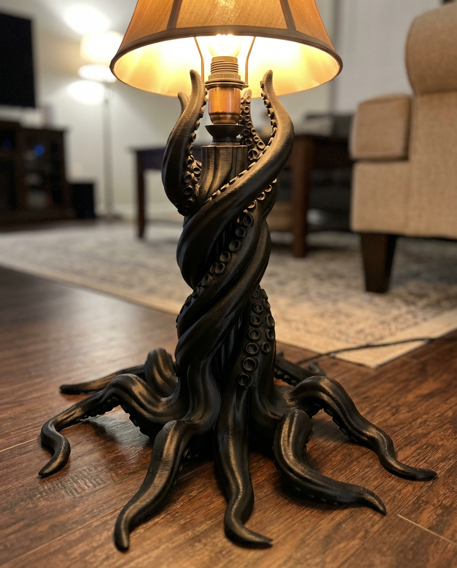 Buy Kraken Tentacle Lamp Stand | Cthulhu Octopus Light Base for